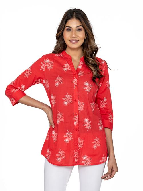red printed shirt - 20164044 - Very Small Image - 1