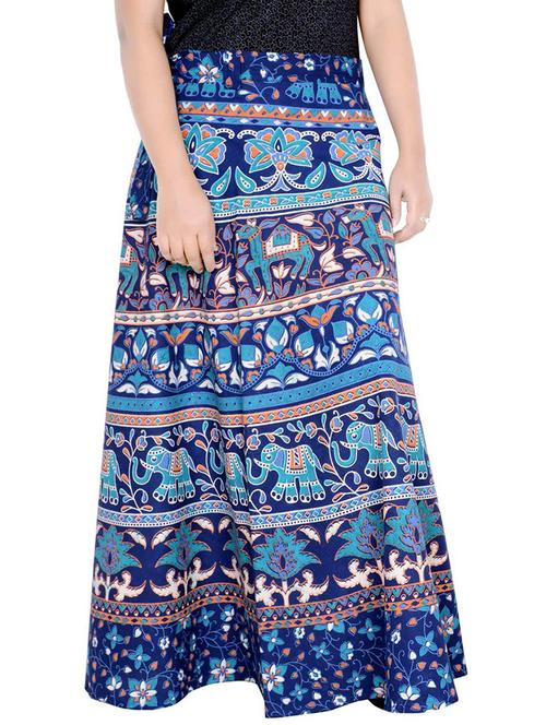 mid rise printed wrap skirt - 20164287 - Very Small Image - 1