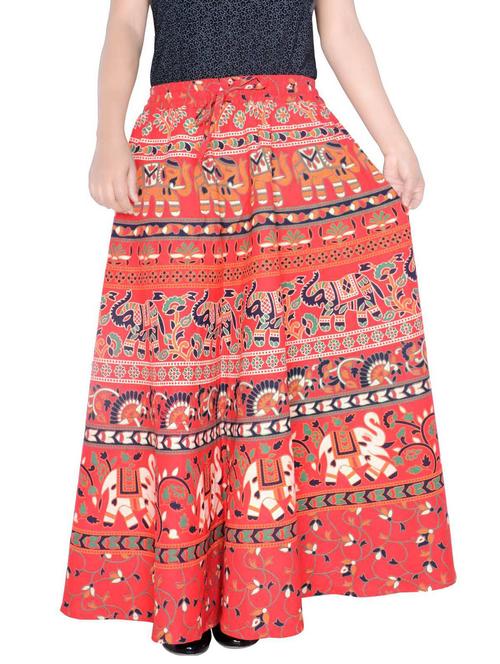 women printed cotton flared skirt - 20164681 - Very Small Image - 1