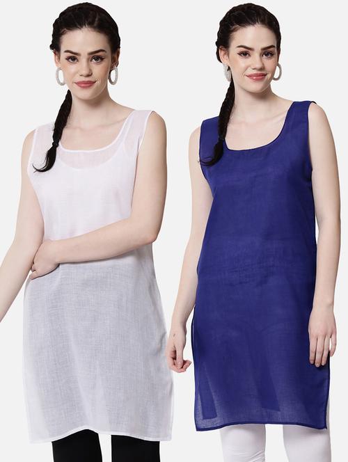 pack of 2 multi colored sleeveless camisole - 20165180 - Very Small Image - 1