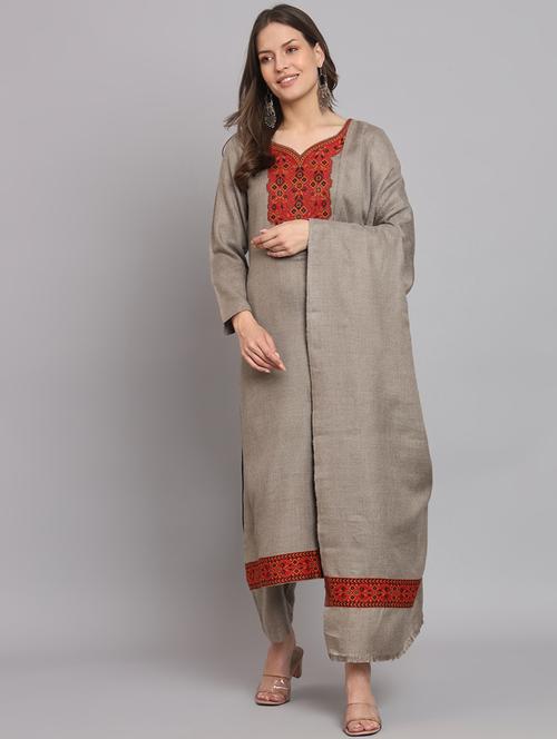 self design unstitched suit set - 20165219 - Very Small Image - 1