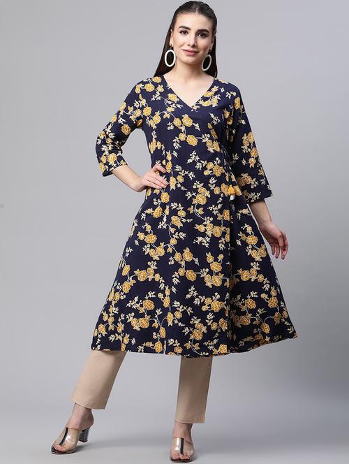 women's flared kurta - 20166754 - Very Small Image - 1