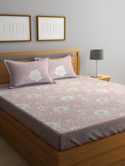 pink cotton bedsheet - 20168112 - Very Small Image - 1