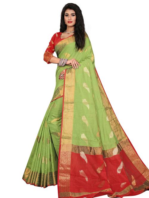 self design saree with blouse - 20169205 - Very Small Image - 1