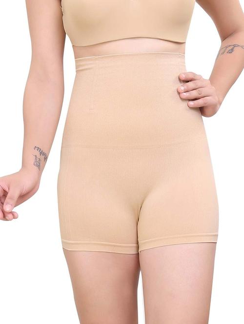 beige solid tummy shapewear - 20169910 - Very Small Image - 1