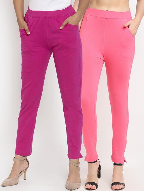 pack of 2 solid leggings - 20171669 - Very Small Image - 1