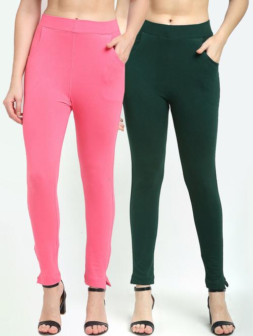 pack of 2 solid leggings - 20171708 - Very Small Image - 1