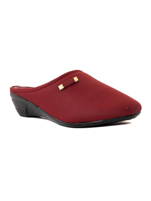 red leatherette slip on sandals - 20172826 - Very Small Image - 1