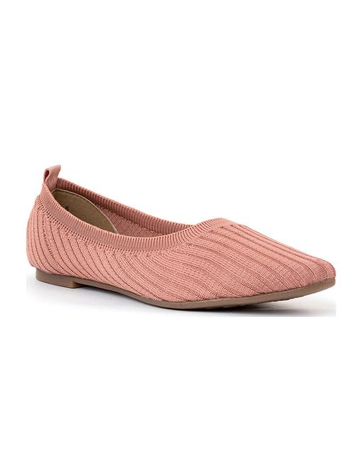 pink leatherette slip on ballerina - 20172883 - Very Small Image - 1