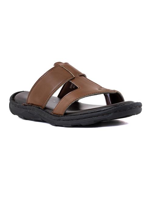 brown synthetic slip on sandals - 20172898 - Very Small Image - 1