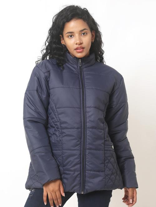 dark blue quilted jacket - 20173917 - Very Small Image - 1