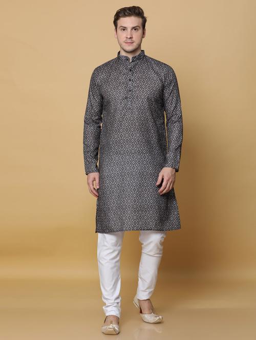 digital printed cotton kurta pyjama - 20174029 - Very Small Image - 1