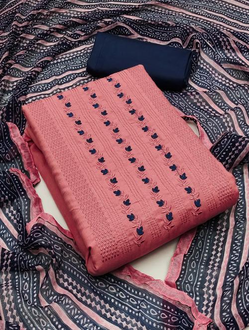embroidered unstitched suit set - 20177194 - Very Small Image - 1