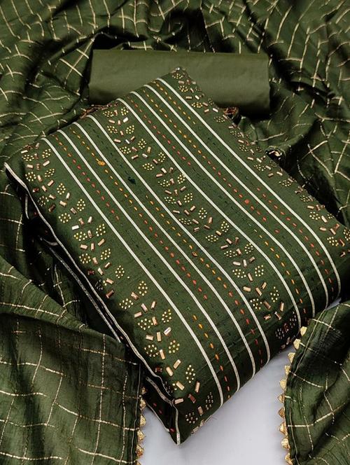 embellished unstitched suit set - 20177387 - Very Small Image - 1