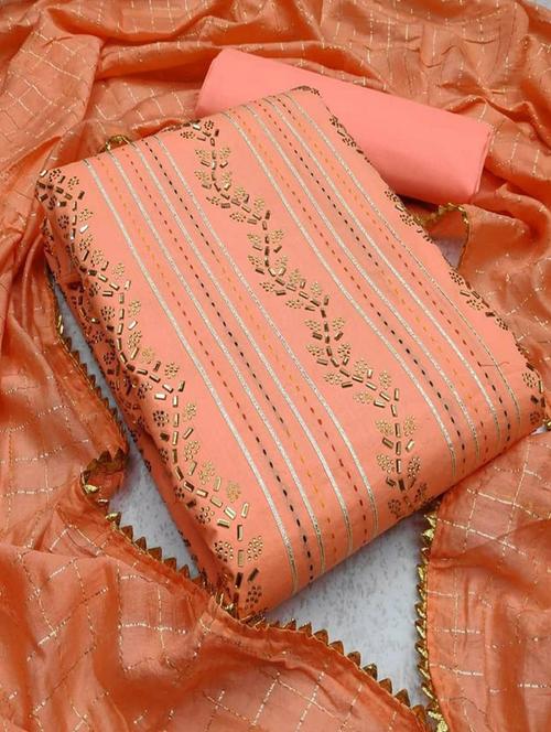 embellished unstitched suit set - 20177388 - Very Small Image - 1