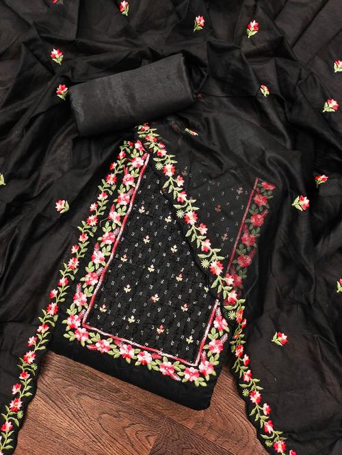 embroidered unstitched suit set - 20177500 - Very Small Image - 1