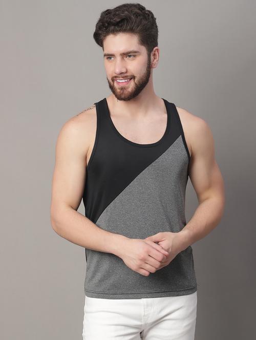 round neck color block vest - 20178444 - Very Small Image - 1