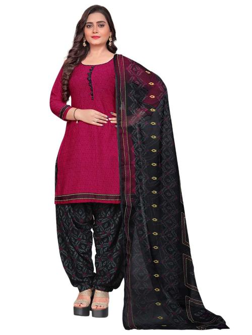 printed unstitched patiyala suits set - 20178706 - Very Small Image - 1