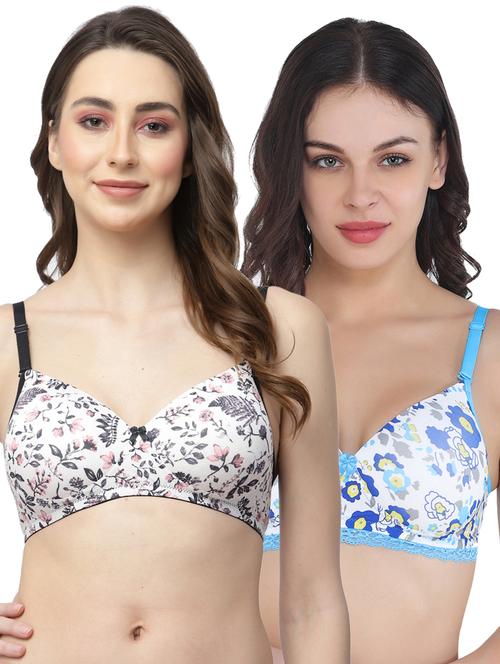 pack of 2 printed t-shirt bras - 20178877 - Very Small Image - 1