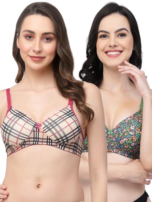 pack of 2 printed t-shirt bras - 20178893 - Very Small Image - 1
