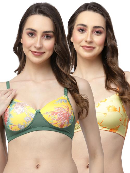 pack of 2 printed full coverage t-shirt bra - 20178912 - Very Small Image - 1