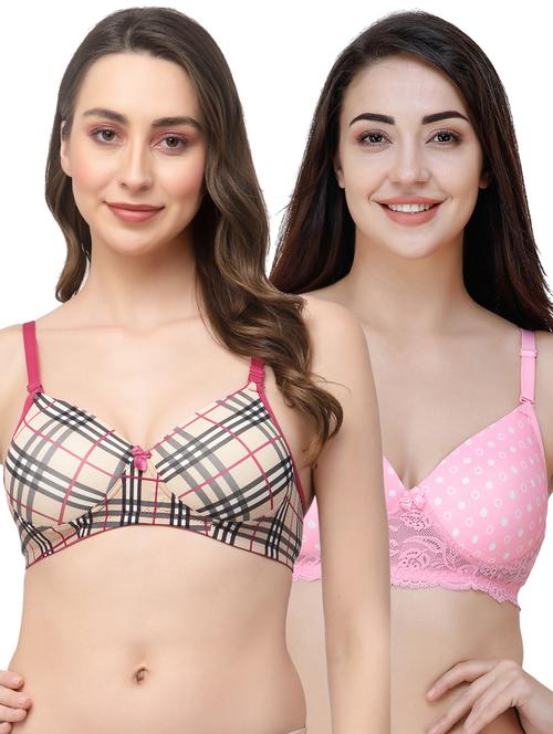 pack of 2 printed t-shirt bra - 20178927 - Very Small Image - 1