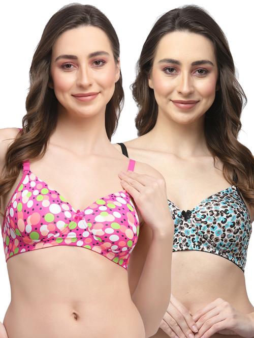 pack of 2 printed t-shirt bra - 20178941 - Very Small Image - 1