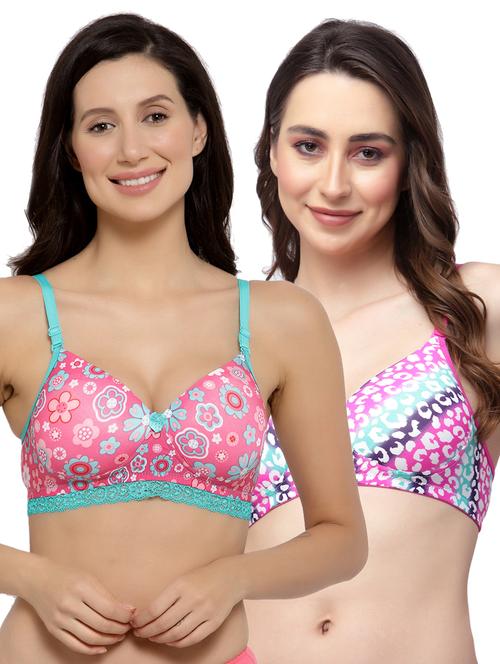 pack of 2 printed t-shirt bra - 20178951 - Very Small Image - 1
