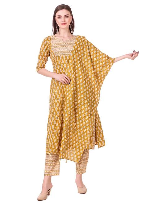 printed kurta pant set with dupatta - 20185159 - Very Small Image - 1