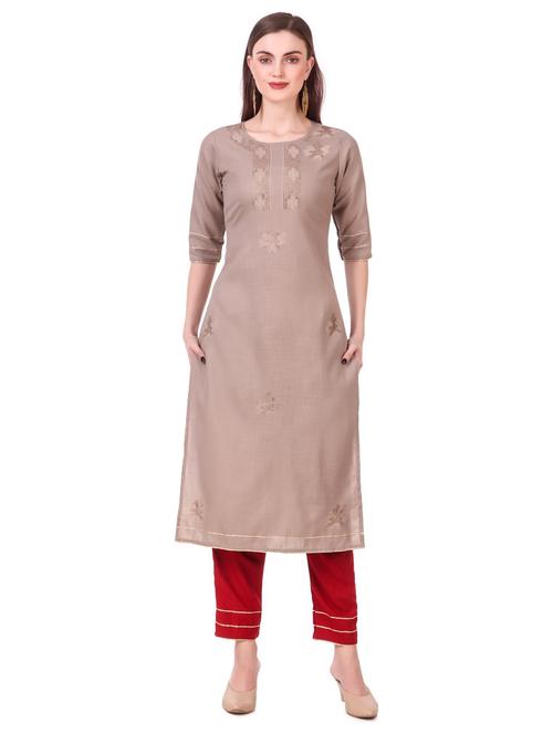 embellished kurta pant set - 20185163 - Very Small Image - 1
