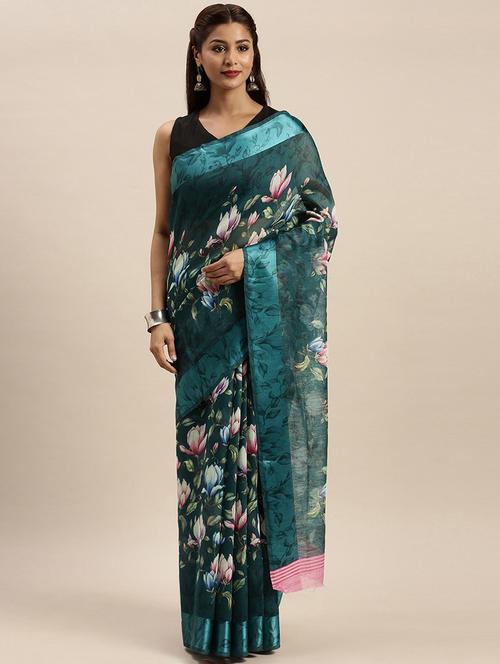 women printed saree - 20185617 - Very Small Image - 1