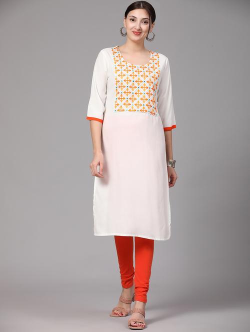 women's straight kurta - 20186023 - Very Small Image - 1