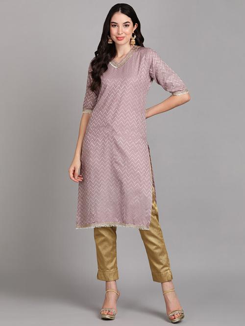 women's straight kurta - 20186138 - Very Small Image - 1