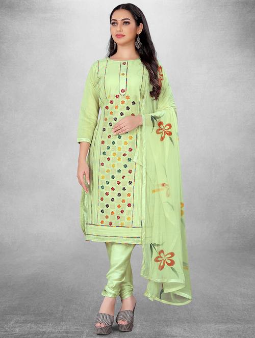embellished unstitched suit set - 20187832 - Very Small Image - 1
