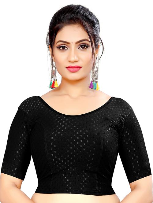 self design regular stitched blouse - 20187887 - Very Small Image - 1