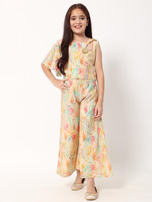 girls printed top & trouser set - 20188051 - Very Small Image - 1