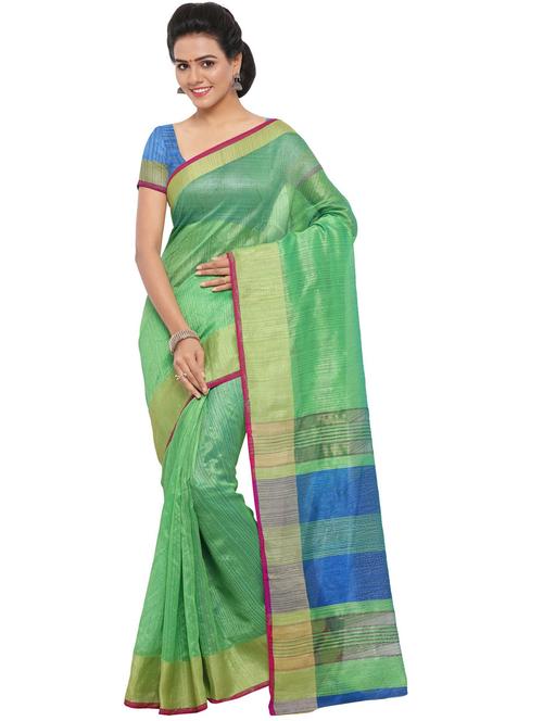 solid bordered saree - 20190203 - Very Small Image - 1