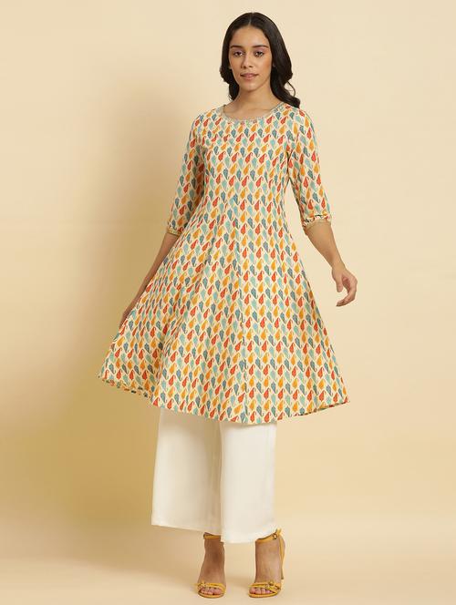 women's a-line kurta - 20190463 - Very Small Image - 1