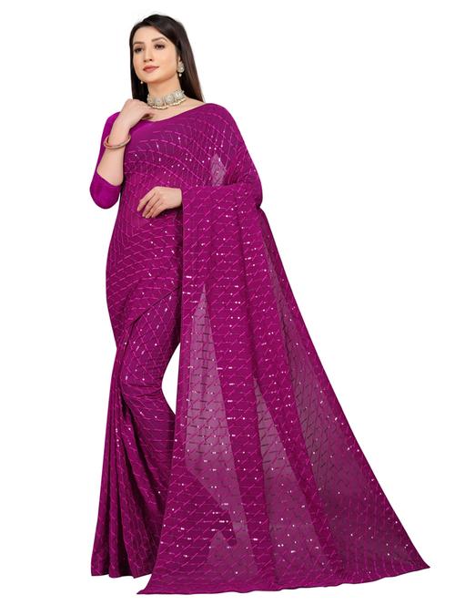 tonal embroidered saree with blouse - 20193164 - Very Small Image - 1