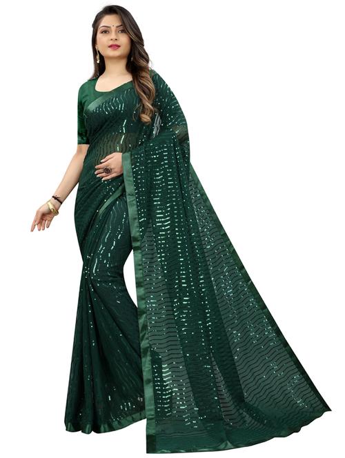 tonal sequins work saree with blouse - 20193173 - Very Small Image - 1