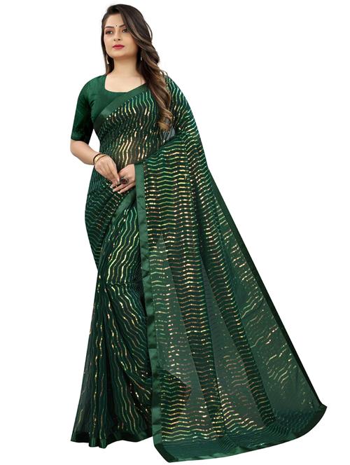 embroidered saree with blouse - 20193176 - Very Small Image - 1