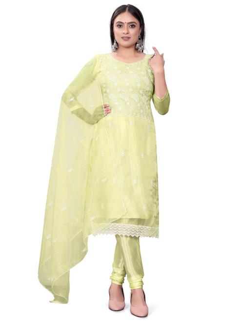 embroidered unstitched suit set - 20193496 - Very Small Image - 1