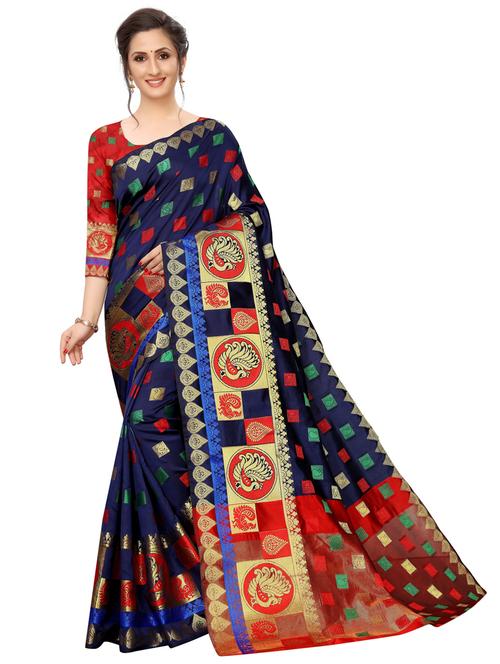 self design kanjivaram saree - 20194869 - Very Small Image - 1