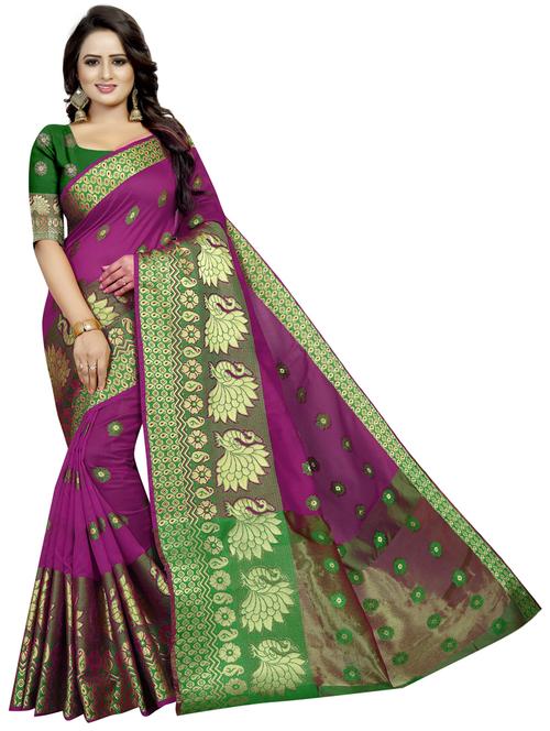 self design banarasi saree - 20194937 - Very Small Image - 1