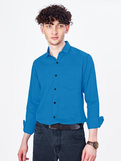 mens solid casual shirt - 20196166 - Very Small Image - 1