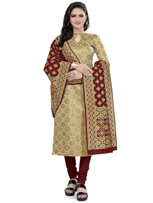 self design unstitched suit set - 20196460 - Very Small Image - 1
