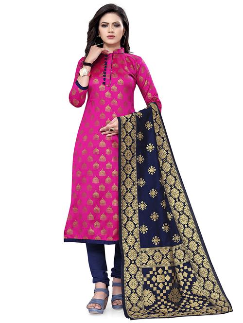 self design unstitched suit set - 20196554 - Very Small Image - 1
