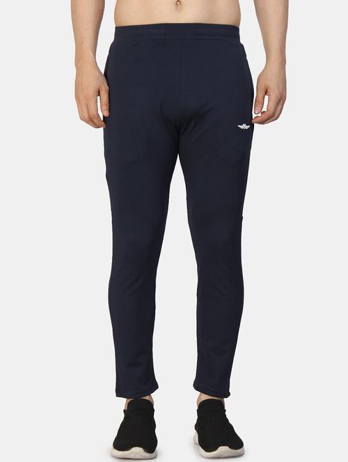 dark blue lycra full length track pant - 20198401 - Very Small Image - 1