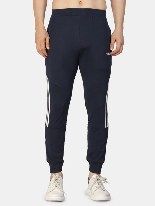 dark blue lycra full length track pant - 20198408 - Very Small Image - 1