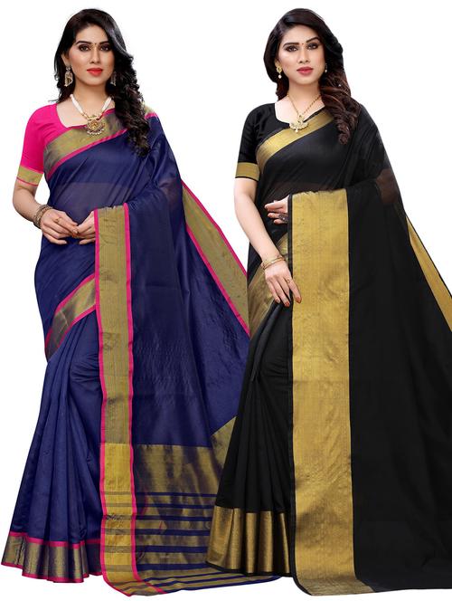 multi colored cotton silk saree - 20202239 - Very Small Image - 1